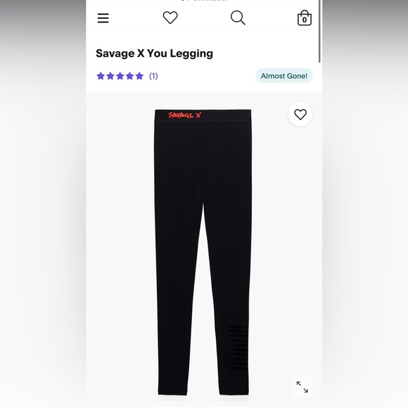 Savage x you LA custom black leggings - Picture 5 of 6